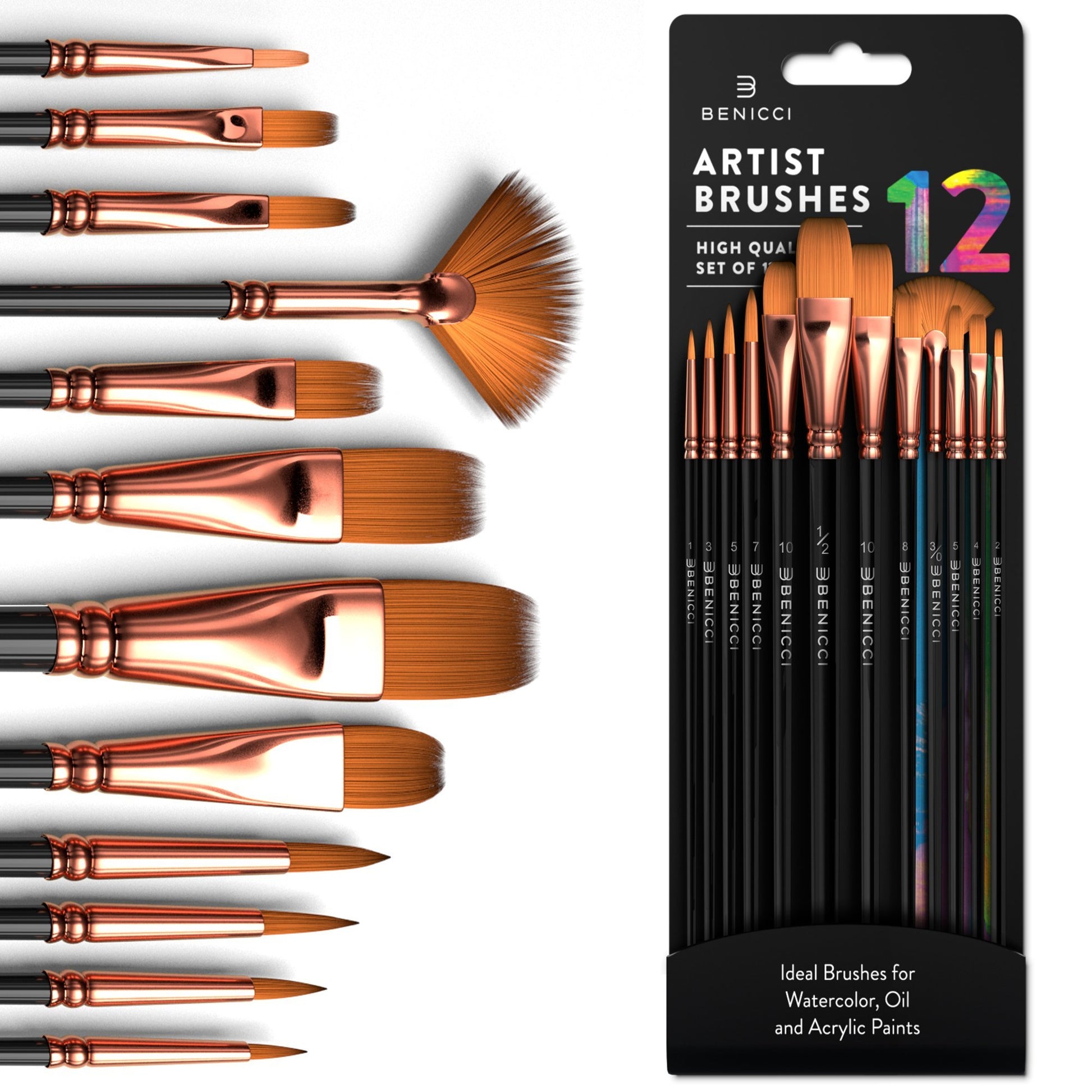 HAVACO Professional Brush Set — 10 Pieces